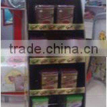Customized Promotion Cardboard Floor Diaplay For Food In Supermarket photo-3