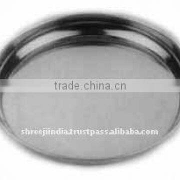 Round Tray With Rolled Edge