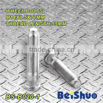 BS-B020-1,M14x1.5x77mm Knurled Wheel Stud Bolt