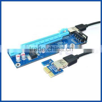 PCI-E PCI Express Riser 1X to 16X external pci express slot converter card for Bitcoin