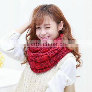 New Style Winter Men Women Fashion Colorful Infinity Acrylic Knit Hood Scarf photo-2