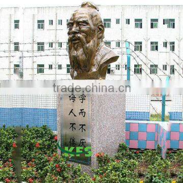 Bronze ancient famous teacher sculpture