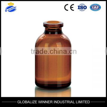 30ml Amber Molded Injection Vials for Antibiotics ,USP TYPE II,III