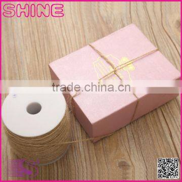Customized Jute Burlap Colourful Fancy Simple Gift Wrapping DIY Decoration Burlap Roll photo-2