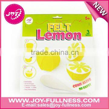 felt sewing lemon kit