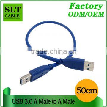 SLT 50cm High Speed usb 3.0 A Male to A Male Cable in Blue