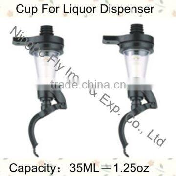 35ML cup dispenser/head for liquor dispenser/plastic cup