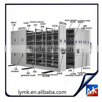 high saving space electrical metal mechanical art mobile archiral filing storage system steel compact mass office cabinet