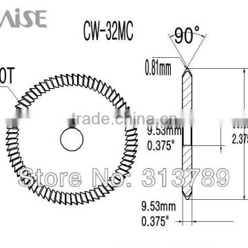 RAISE TOOLS!CW-32MC HSS key cutters for Assa Twin cyclinders used for Blitz,Switch Blitz,CodeMax,Tiger SHARK key machine