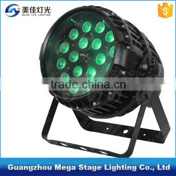 High Power Dmx Outdoor 18x10w 4in1 Led Par Zoom Rgbw Ip65