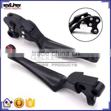 BJ-LS241-022 Costom Black Skull End Billet Aluminum Motorcycle Clutch Brake Lever For Harley