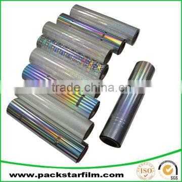 OEM Heat Transfer Printing Holographic Metallized Pet Twist Film photo-3