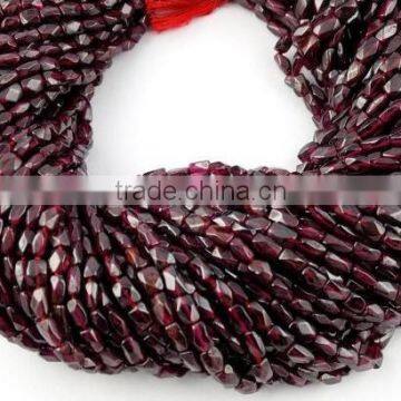 5 Strands Natural Red Garnet Cut Rectangle Square Drilled Approx 3x5-4x7mm Gemstone Beads Strand,Rare Garnet Beads