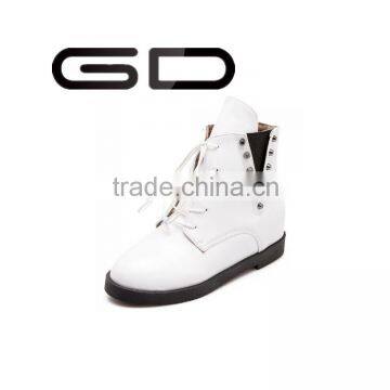 GD Classic Retro Cross-tied Comfortable Warm Lining Booties Shoes for Ladies photo-3