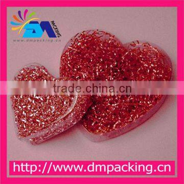 heart shaped pvc Transparent box for gift