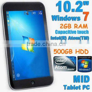 2GB Memory+500GB HD+3G+Bluetooth Tablet PC with Multi-touch Scren+G-sensor+Wi-Fi+GPS Navigation