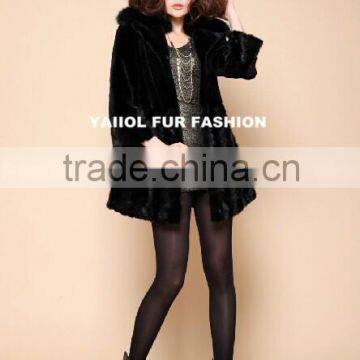 natural European silver mink fur coat from China supplier