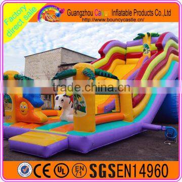 Attractive cheap giant inflatable slide, inflatable bouncer slide for sale