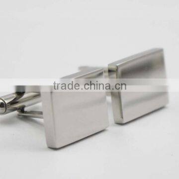 Men's Business Cufflinks Silver Rectangle Cufflinks photo-4