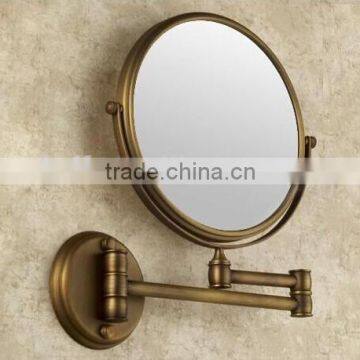 Antique bronze brass wall makeup mirror 8inch bathroom mirror antique decorative makeup mirrors