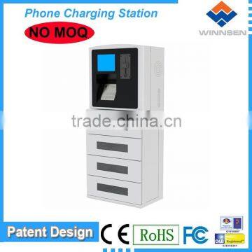 No MOQ Coin Operated 4 Digital Lockers Wall Mount Cell Phone Charging Station APC-04A photo-3