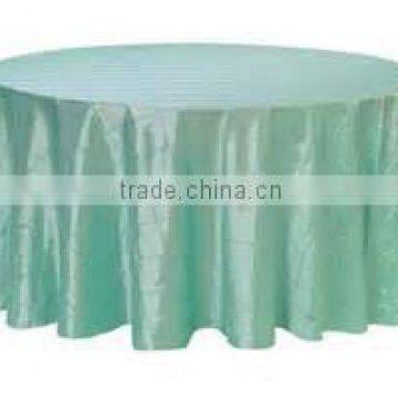 Wholesale Premium 100% Polyester Round Pintuck Taffeta Table Cloth
