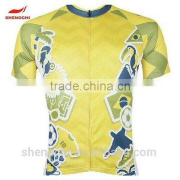 Full Sublimation Printing Short Sleeve Cycling Jersey Never Fade Cycling Clothing Team Specialized Cycling Jersey Dri Fit