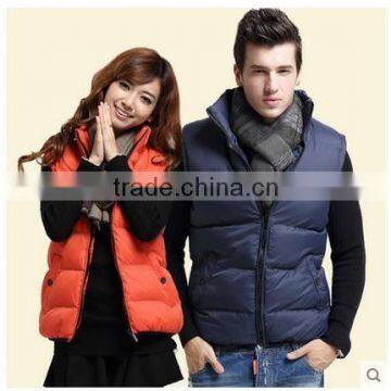 Male male winter vest vest couple cotton vest collar size pure leisure winter thick vest