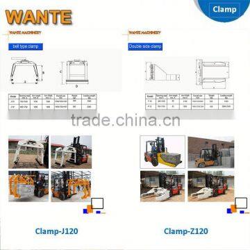 WANTE MACHINERY 3t Diesel Forklift Truck With Block Clamp From China Supplier photo-4