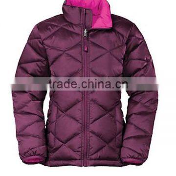 Girl's Guilted Down Jacket Without Hood