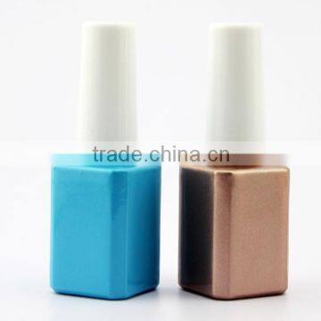 fancy glass bottle for nail polish with dupont brush