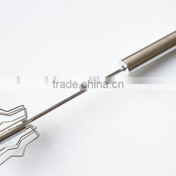 Multipurpose Stainless Steel Whisk Push Down Mixer Frother