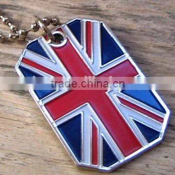 Low price customised flag dog tags hot sales British flag dog tags high quality dog tags uk
