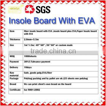 superior laminated glue Fiber insole board plus eva Phenolic paper laminated sheet