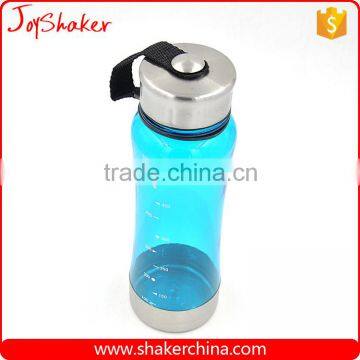 Blue Color BPA Free 650ML Plastic Water Bottle With Metal Lid photo-3