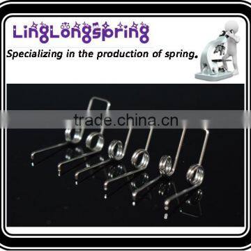inside of the spring clamp torsion spring