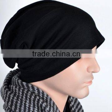 Men Baggy Jersey Beanie Hat Cap Basic Skull Cap Oversize Running Beanie