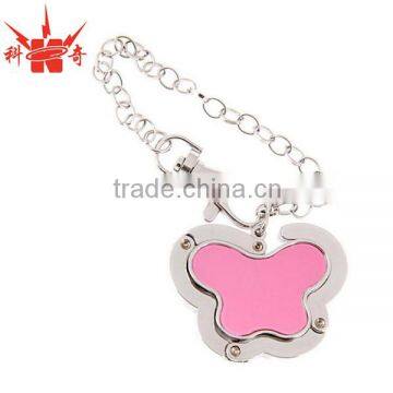 Promotion Fashional Metal Purse Hanger /Flower Shape Bag Hanger With Business Logo photo-2