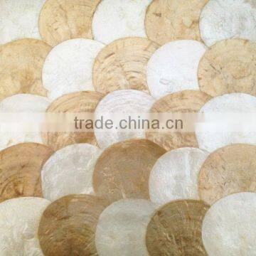 Capiz mother of pearl capiz seashell mosaic wall tile wall panel