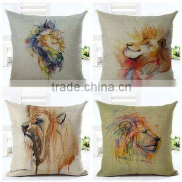 Oil painting 3d digital printed canvas cushion covers and pillow cases