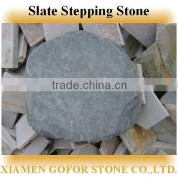 Slate garden stepping stone, landscaping stepping stones, round decorative garden stepping