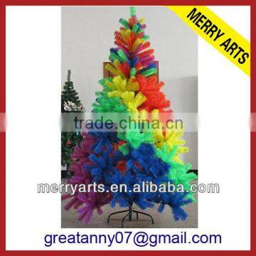 China wholesale country Brazil style artificial spiral colorful christmas xmas tree china shop for sale