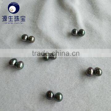 High Luster AA Peacock Green Baroque South Sea Pearl Tahitian photo-4