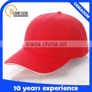 Custom Plain Sandwich Brim Baseball Cap Wholesale Hats And Caps Design Your Own