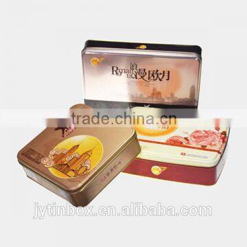 2016 High quality custom moon cake box with your Logo china supplier tin cans