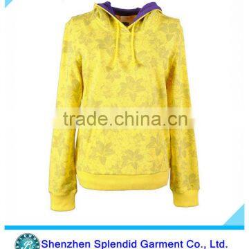 china cheap oem service yellow wholesale hoody sweatshirt