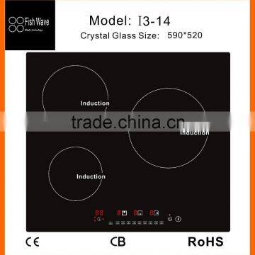 2015 top home appliance 60cm 3 zones colorful electrical stove in Kitchen appliance