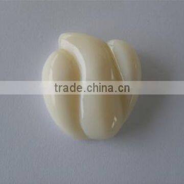 Milky White Chalcedony fancy flower carved beads pendant and charms for bracelets and necklace handmade jewelry making