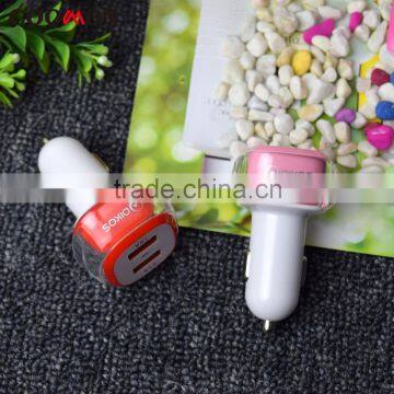 Dual Usb Port Phone Car Charger for All Digital Devices Total Output 5V 3.0A