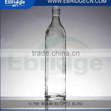 Hot Sale 790ml green glass empty beer bottles with screw cap                        
                                                Quality Choice